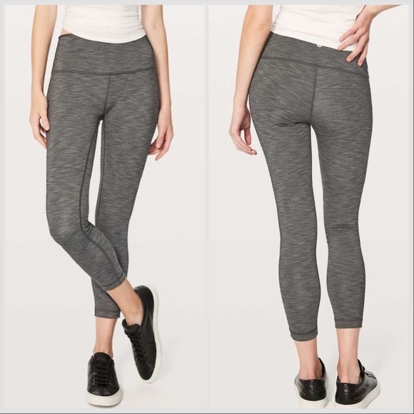 Lululemon Wunder Under Hi-Rise 7/8 Tight Full-On Luxtreme 25" Heathered Black 2 - Picture 5 of 15